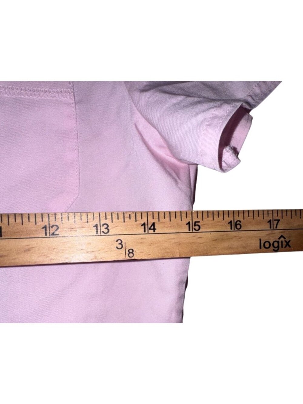 Med Couture Touch Womens Scrub Set Pink V-Neck Top S & Jogger Pants SP - Picture 11 of 12